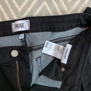 NWOT Paige Verdugo Crop black denim in size 31